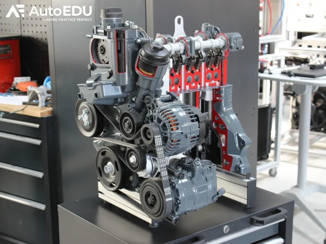 Top 5 Automotive Educational Trainers for 2026 - IVDB03 – Petrol DOHC Engine Cutaway Trainer